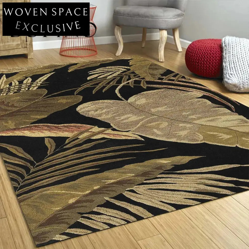 Chic Geometric Folding Area Rug, Modern Washable Stain-Resistant Polyester Fiber Carpet
