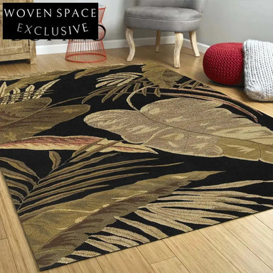Chic Geometric Folding Area Rug, Modern Washable Stain-Resistant Polyester Fiber Carpet