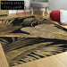 Chic Geometric Folding Area Rug, Modern Washable Stain-Resistant Polyester Fiber Carpet