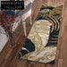 Chic Geometric Folding Area Rug, Modern Washable Stain-Resistant Polyester Fiber Carpet