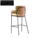 Chic Gold Metal Frame Modern Bar Stools & Dining Chairs for Kitchen