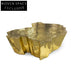 Chic Gold Metal Irregular Living Room Coffee Table, French Style Accent Piece