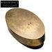 Chic Golden Stainless Steel Oval Coffee Table, Modern Luxury Living Room