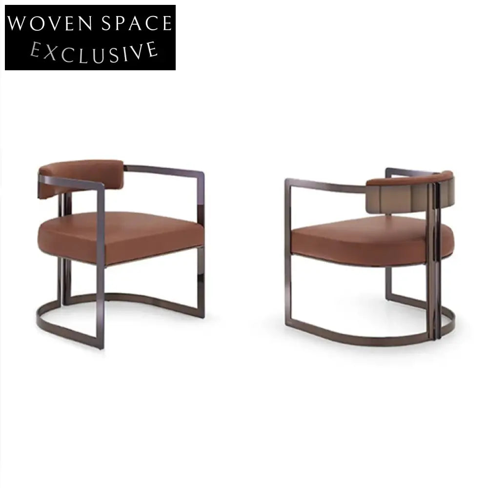 Chic Golden Stainless Steel Velvet Dining Chair for Opulent Living Spaces