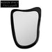 Chic Irregular Black Solid Wood Frame Wall Mounted Vanity Mirror