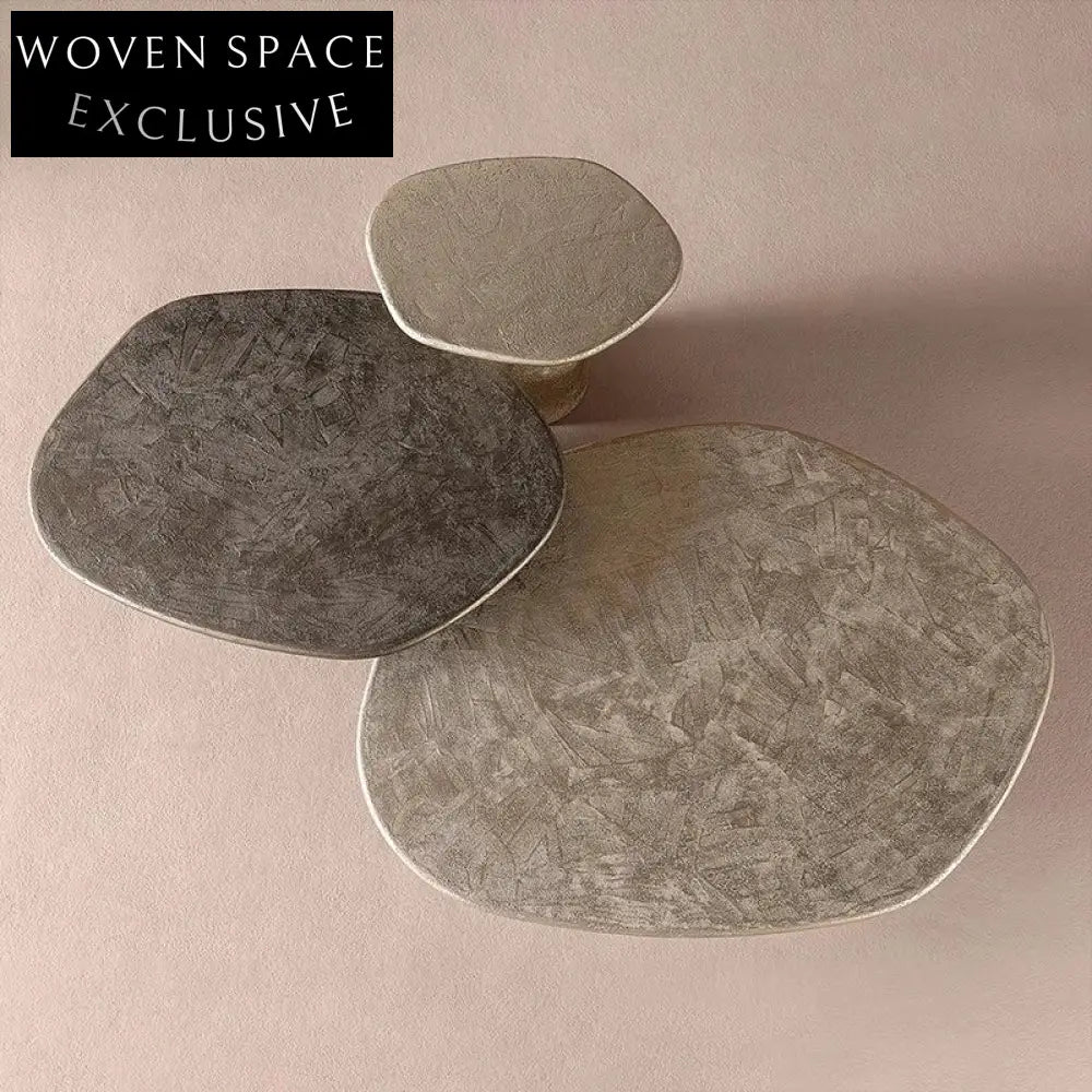 Chic Irregular Fiberglass Coffee Table, Modern Living Room Centerpiece Design