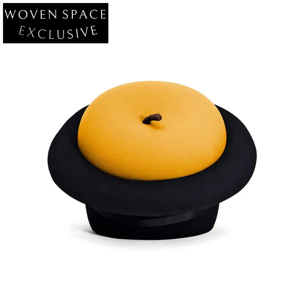Chic Italian Apple Shape Ottoman, Linen Fabric Round Footrest for Living Room