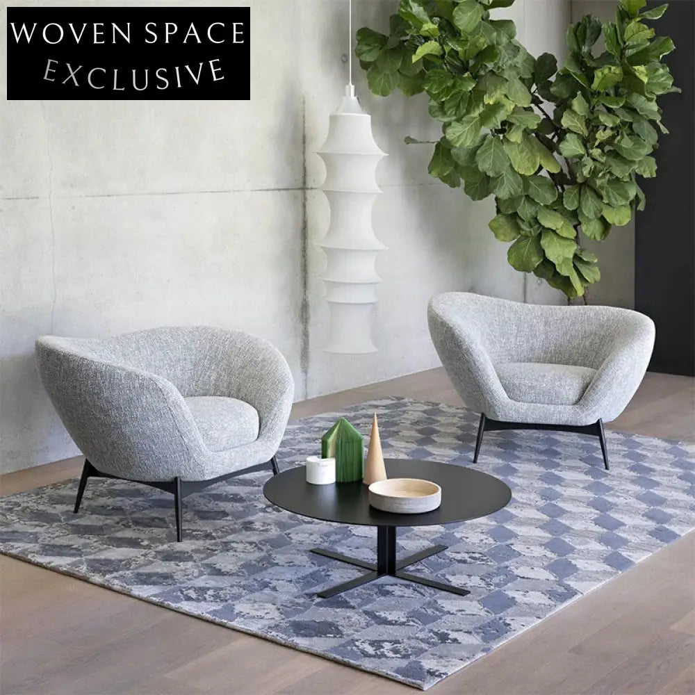 Chic Italian Design Fabric Loveseat Sofa Couch for Modern Living Room