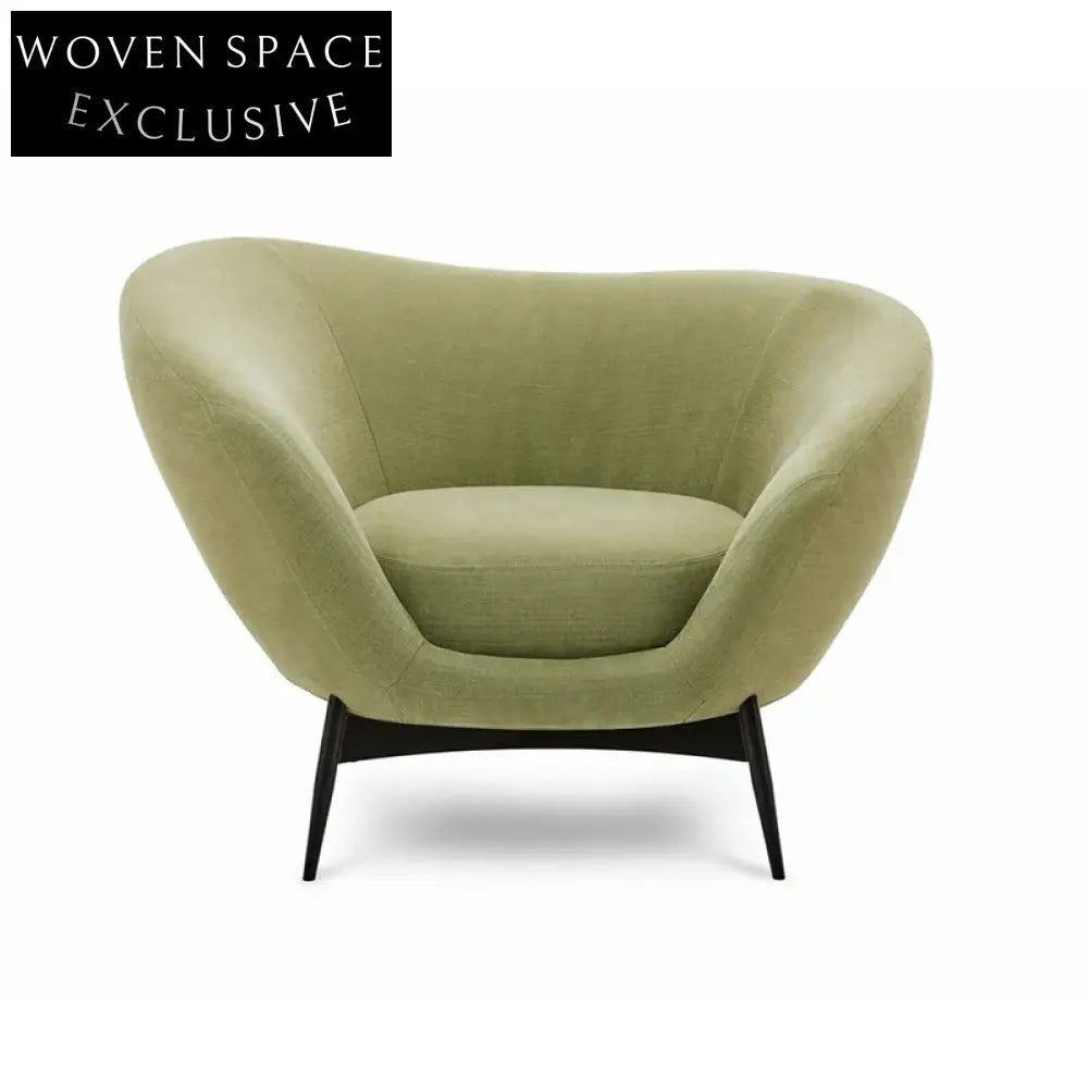 Chic Italian Design Fabric Loveseat Sofa Couch for Modern Living Room