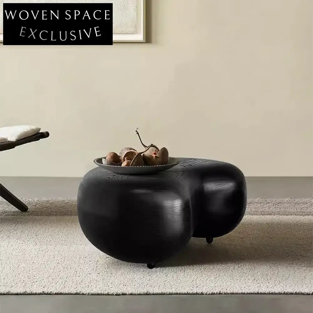 Chic Italian Design Heart Shaped Wooden Coffee Table for Modern Living Spaces