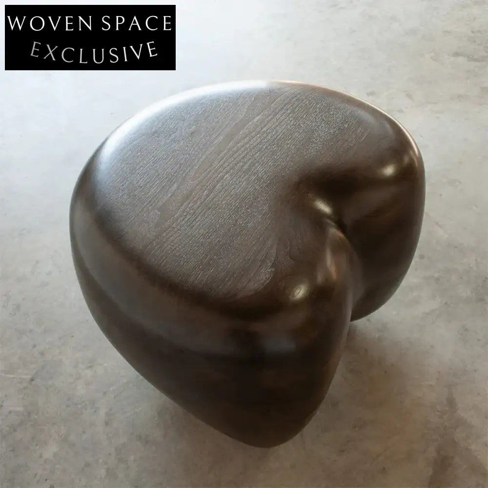 Chic Italian Design Heart Shaped Wooden Coffee Table for Modern Living Spaces