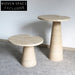 Chic Italian Design Round Marble Nesting Side Table Set for Living Room
