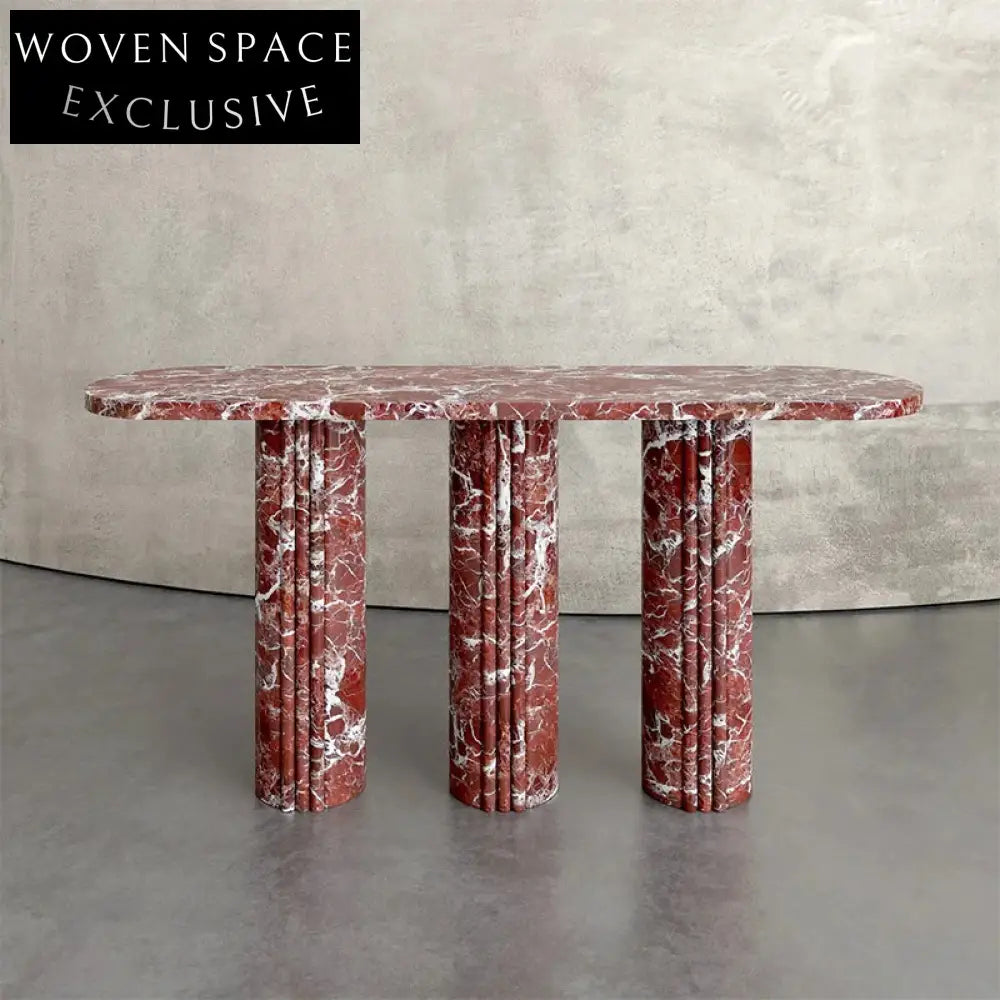 Chic Italian Minimalist Marble Console Table for Hallway & Living Room
