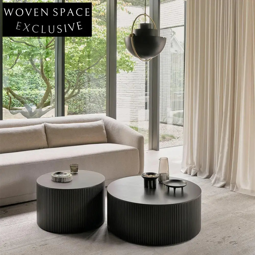 Chic Italian Minimalist Modern Solid Pine Wood Living Room Coffee Table