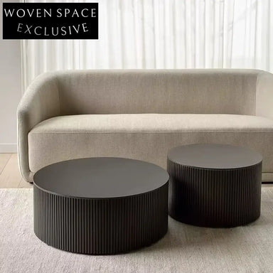 Chic Italian Minimalist Modern Solid Pine Wood Living Room Coffee Table