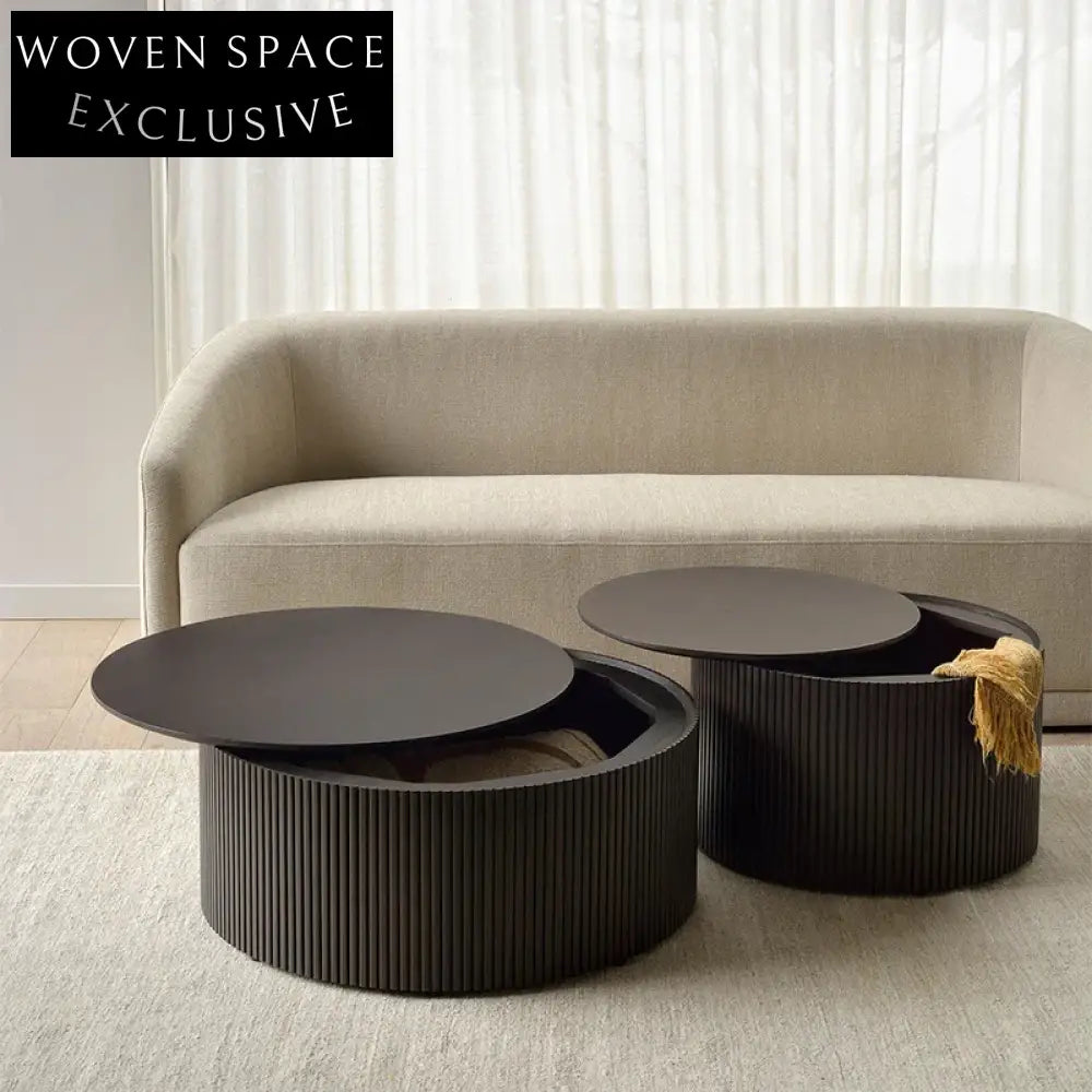 Chic Italian Minimalist Modern Solid Pine Wood Living Room Coffee Table