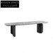 Chic Italian Terrazzo Top Modern Dining Table with Polished Steel Base