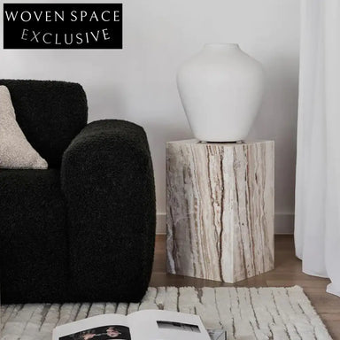 Chic Italian White Marble Gold Base Coffee & Side Table Modern Design