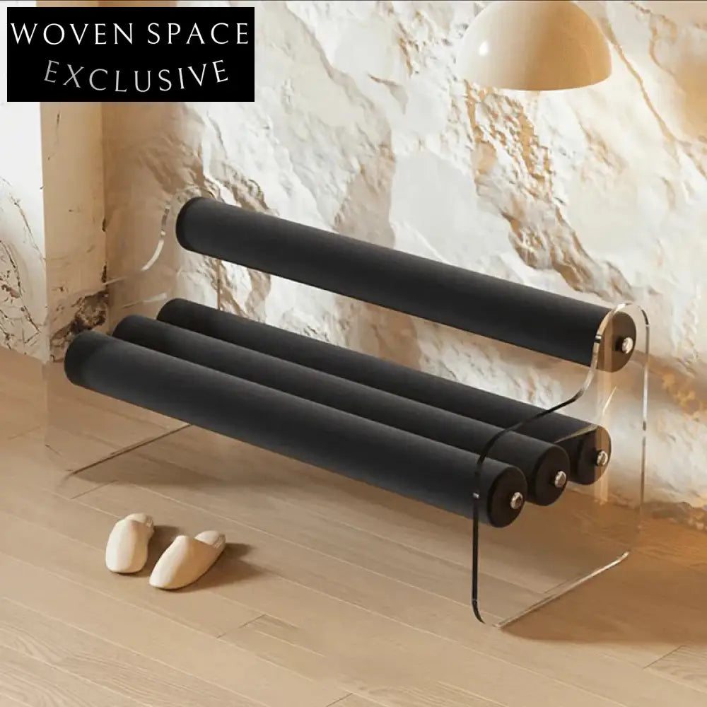 Chic Modern Acrylic Fabric Bed End Bench Stool for Versatile Home Dining