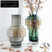 Chic Modern Art Deco Gradient Glass Vase Set for Elegant Home Decor