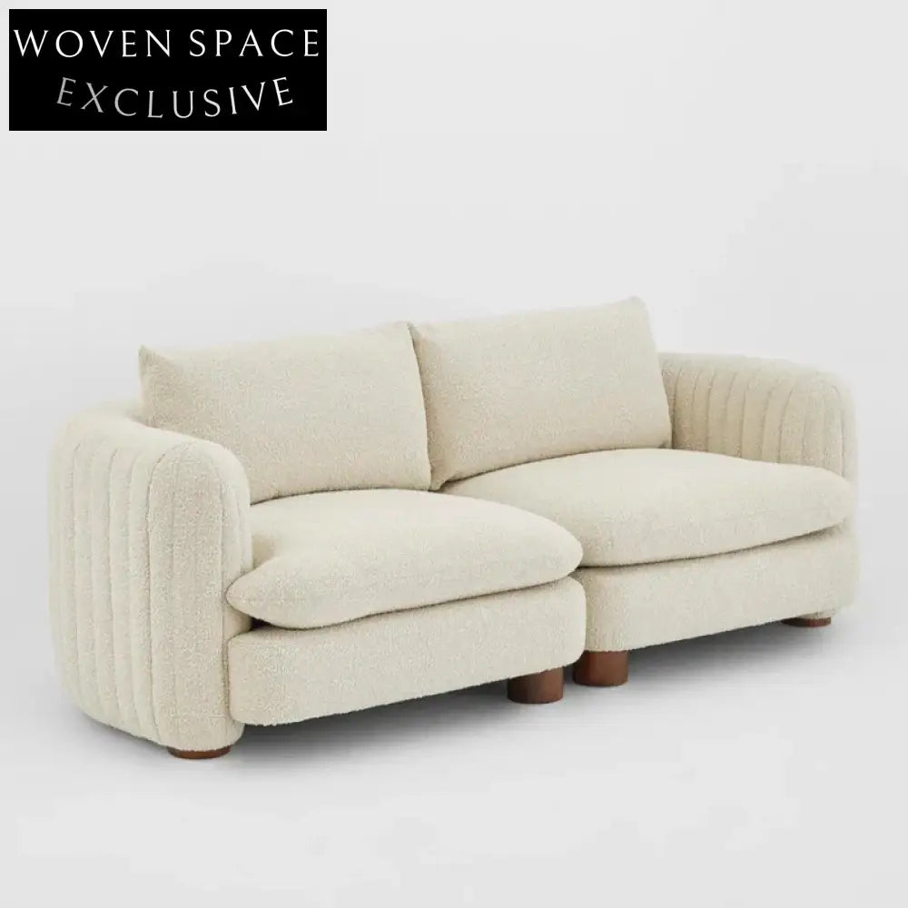 Chic Modern Boucle Sofa, Plush Luxury 3-Seater for Ultimate Living Comfort