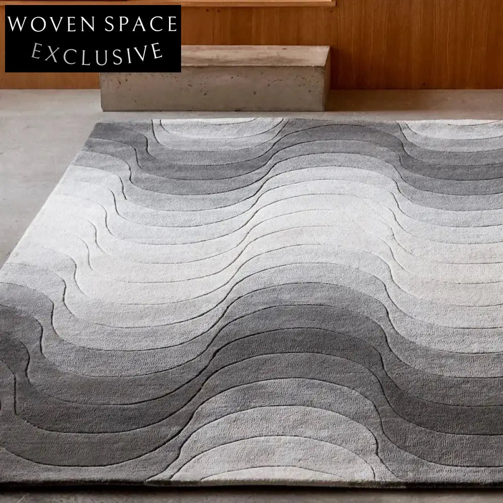 Chic Modern Geometric Polyester Area Rug for Living Room & Bedroom Decor