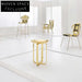 Chic Modern Gold Stainless Steel Round Side Accent Coffee Table