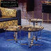 Chic Modern Gold Stainless Steel Round Side Accent Coffee Table