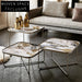 Chic Modern Metal Marble Living Room Sofa Side End Coffee Table