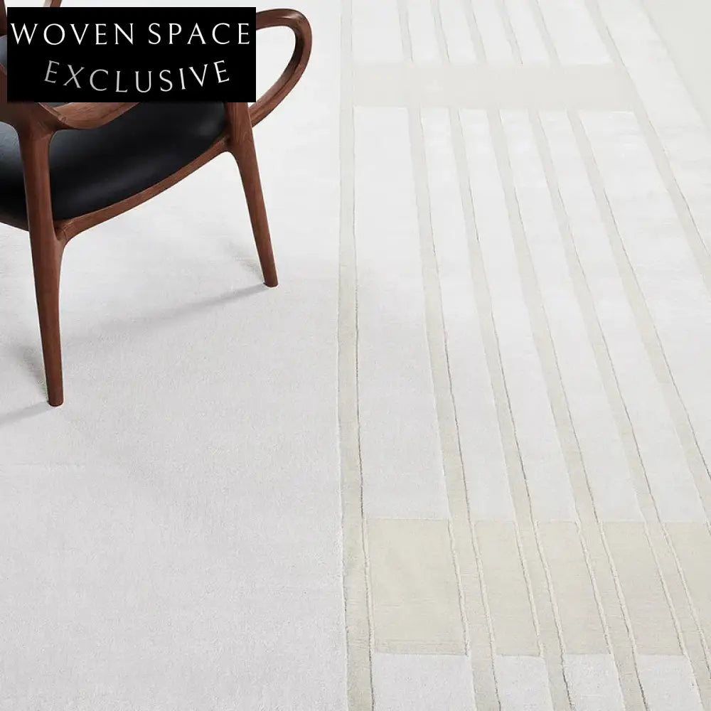 Chic Modern Minimalist Geometric Pattern Polyester Handmade Floor Area Rug