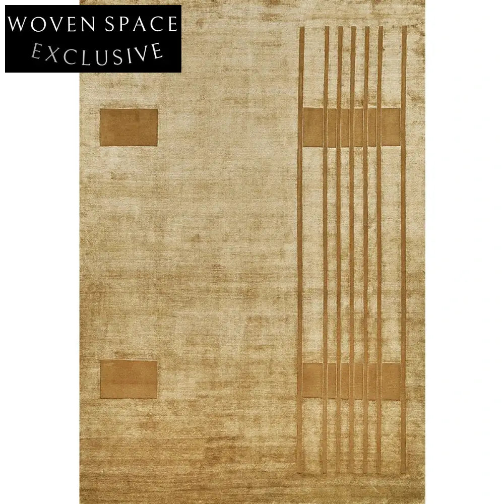 Chic Modern Minimalist Geometric Pattern Polyester Handmade Floor Area Rug