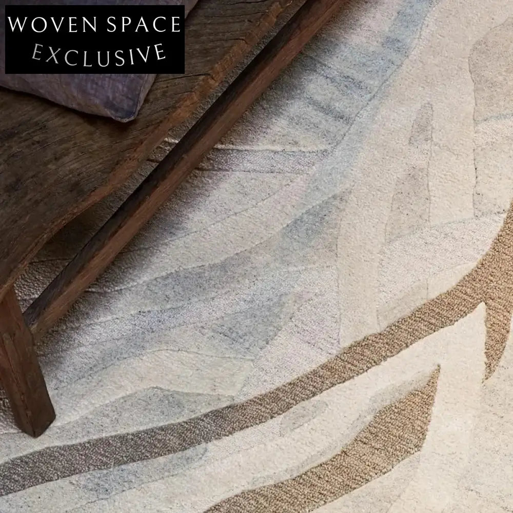 Chic Modern Minimalist Striped Polyester Living Room Area Rug