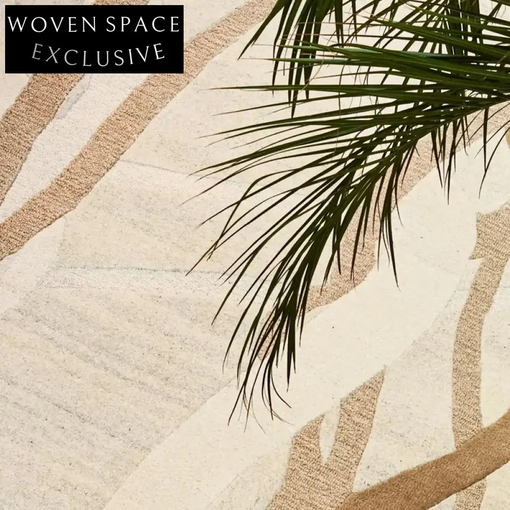 Chic Modern Minimalist Striped Polyester Living Room Area Rug