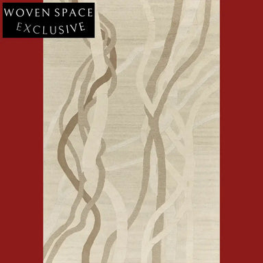 Chic Modern Minimalist Striped Polyester Living Room Area Rug