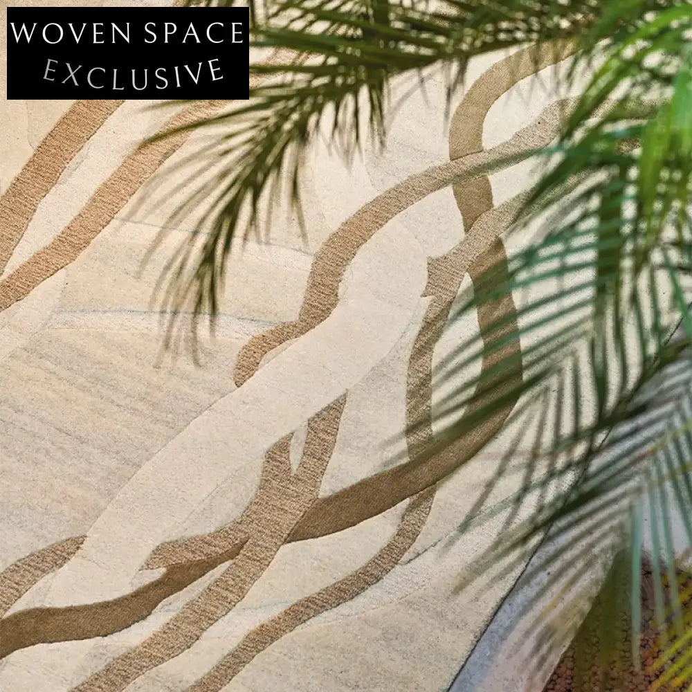 Chic Modern Minimalist Striped Polyester Living Room Area Rug