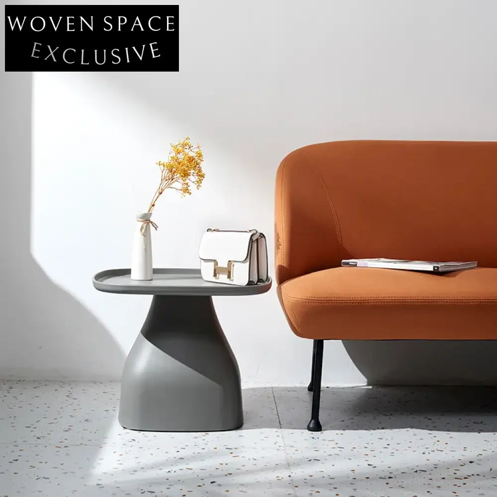 Chic Modern Plastic Side Coffee Table Set for Living Room