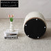 Chic Modern Plush Velvet Round Ottoman Stool
