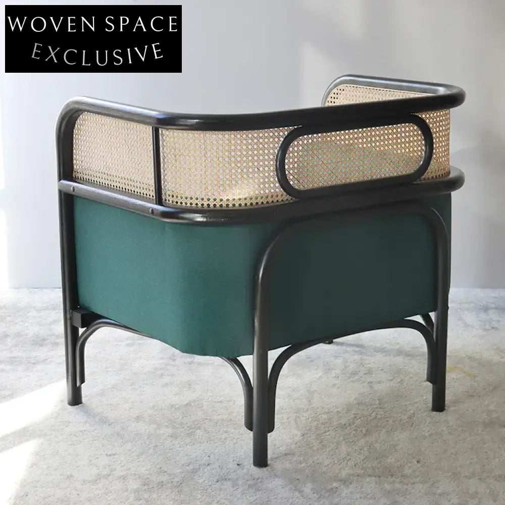 Chic Modern Rattan and Solid Wood Living Room Sofa Collection