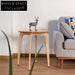 Chic Modern Solid Wood Round Side Table for Living Room Sofa Bedside