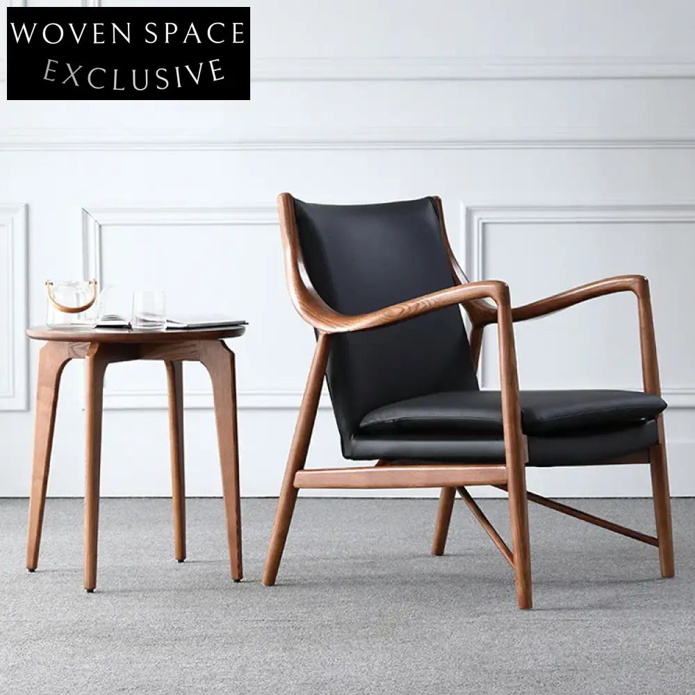 Chic Modern Solid Wood Round Side Table for Living Room Sofa Bedside