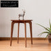 Chic Modern Solid Wood Round Side Table for Living Room Sofa Bedside