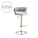 Chic Modern Velvet Upholstered Swivel Counter Height Bar Stool