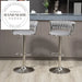 Chic Modern Velvet Upholstered Swivel Counter Height Bar Stool