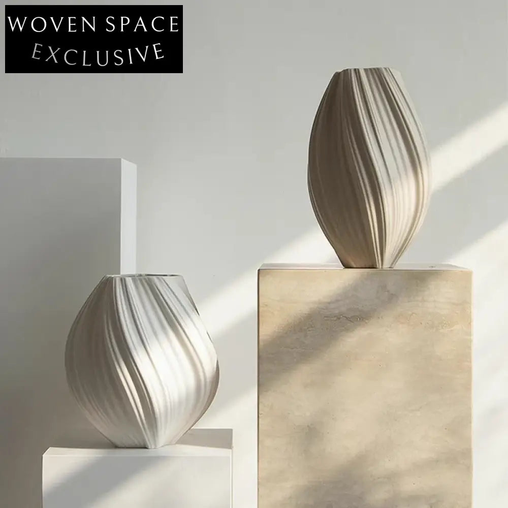 Chic Nordic Ceramic Flower Vase for Modern Home Decor and Dried Arrangements