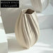 Chic Nordic Ceramic Flower Vase for Modern Home Decor and Dried Arrangements