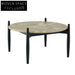 Chic Nordic Marble Top Coffee Table with Modern Wood Base for Living Spaces