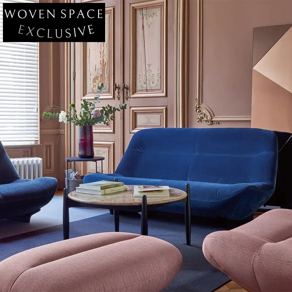 Chic Nordic Marble Top Coffee Table with Modern Wood Base for Living Spaces