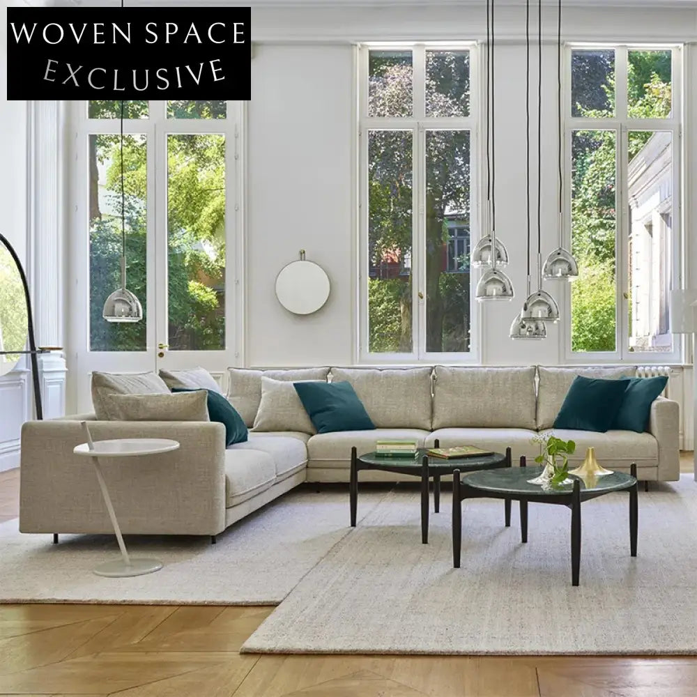 Chic Nordic Marble Top Coffee Table with Modern Wood Base for Living Spaces