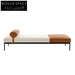 Chic Nordic Minimalist Fabric Bed Stool with Metal Legs, Versatile Sofa Bench