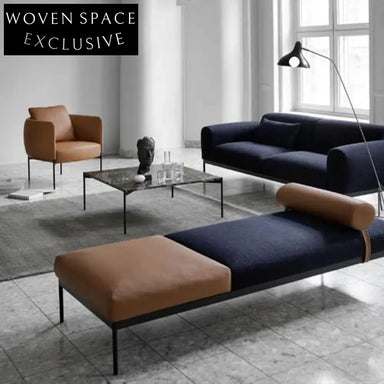 Chic Nordic Minimalist Fabric Bed Stool with Metal Legs, Versatile Sofa Bench